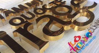 Thi công chữ nổi inox giá rẻ quận 6 tphcm