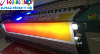 Thi công hộp đèn bạt 3M in UV giá rẻ tphcm